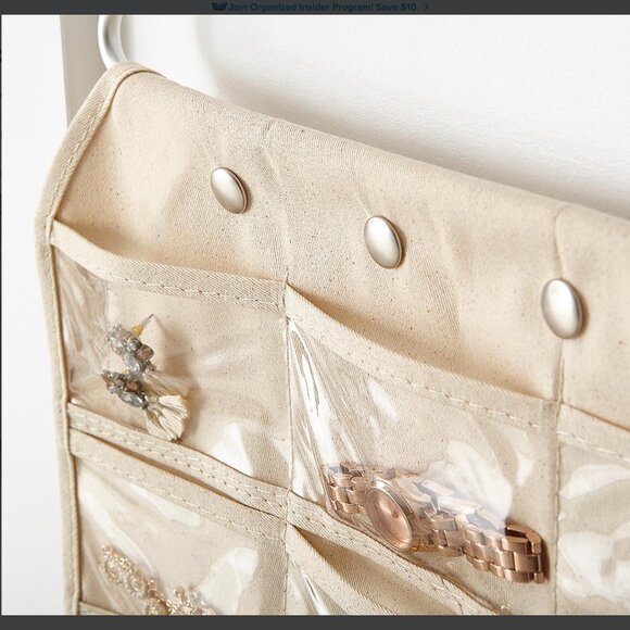 NWOT Container Store 80-Pocket Hanging Jewelry Organizer - Picture 8 of 8